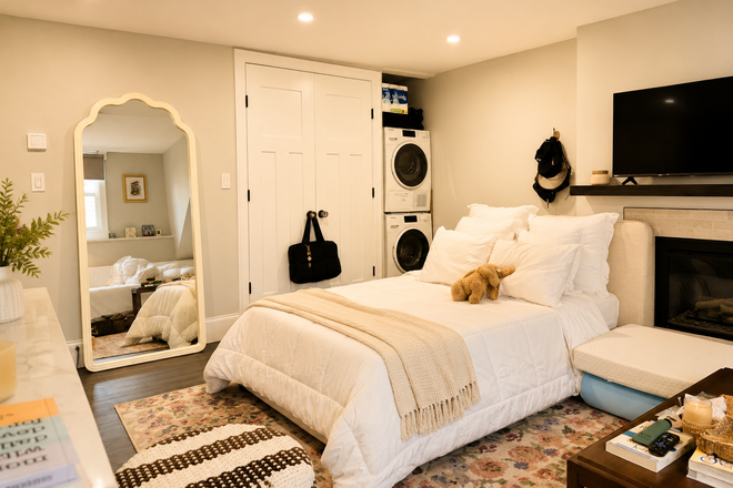 1 - Beacon Hill Studio for rent No Fee Central Air and laundry in unit Avail 9/1 Apartments