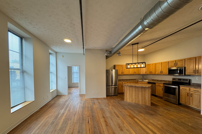 Living Room / Kitchen - 903 Main Street Apartments
