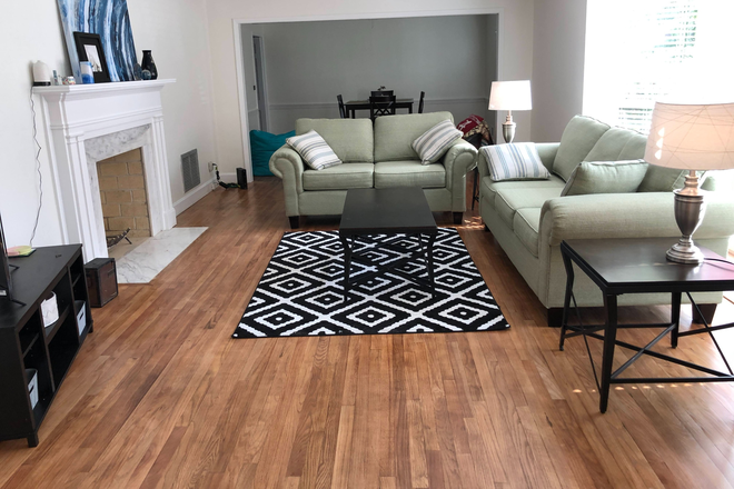 Front living room; furnished - House - TWO Available Bedroom (4 Bedroom house)