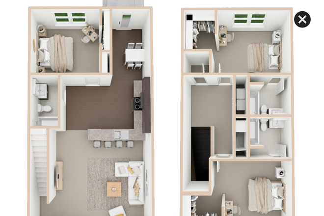 Floor plan - College Town Rental