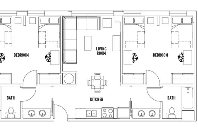 Photos of unit can be found on property site. There is a virtual tour available for this floorplan. - Chestnut Square Shared Bedroom Apartment for Re-let