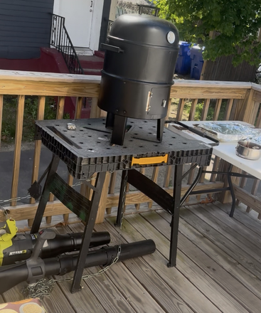 Back deck for grilling or smoking meat - New Unit Clean, Cozy and Quiet (Furnished or Unfurnished) Apartments