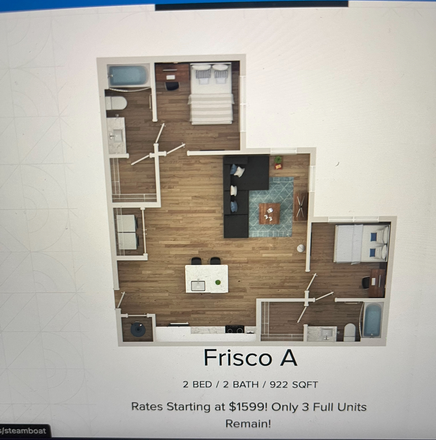 Floor plan of the apartment - Aspen