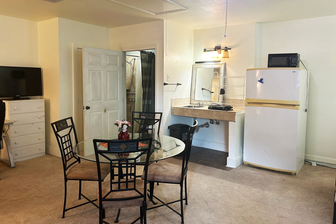 Small kitchen area - Private room and, shard big studio garage room . at Melrose Drive for rent. House