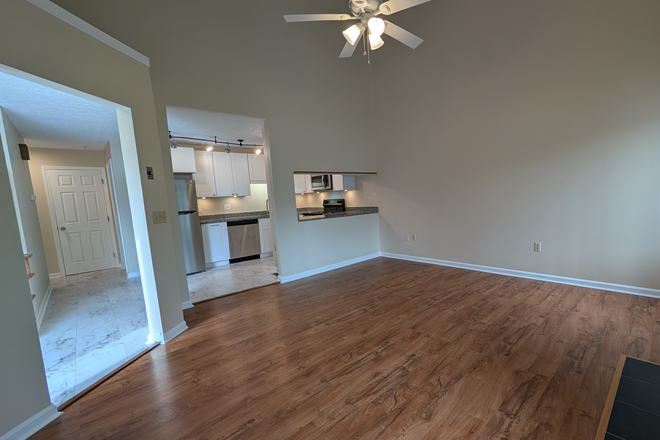 Living Room - Main level master, single car garage, huge basement and yard Duplex