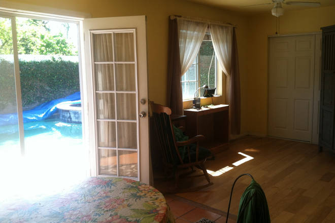 Main entrance. - Very private pool house in North Alhambra, CA