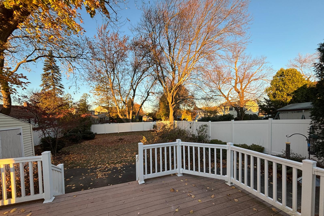 Back Yard - Furnished Home 20 minutes from MIT's Campus with Off-Street Parking!