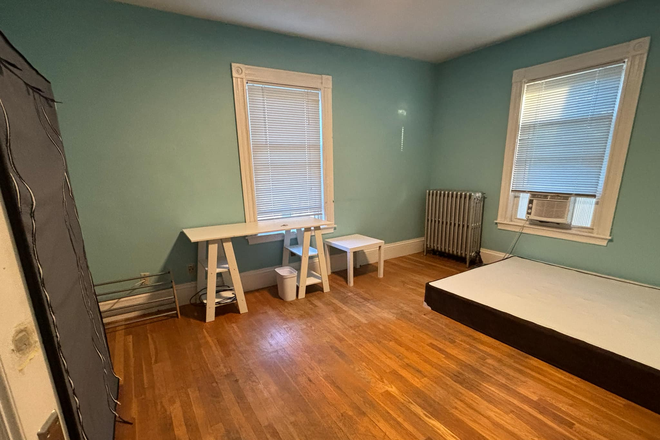 This will be your bedroom. The two windows provide a lot sunlight. The furnitures are not included with the listing unless negotiated. - Porter Square One Bedroom