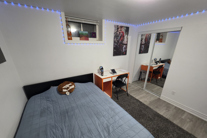Private Bedroom - (FOR VEGAN) Private room for rent in a shared basement at Morna Avenue House