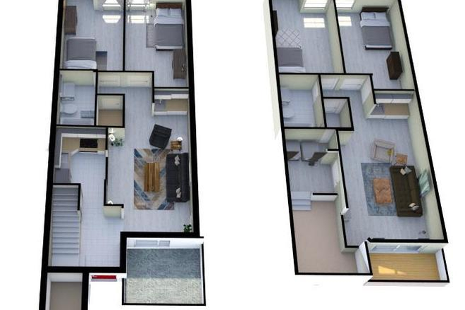 floor plan - Camden Townes - 4 bedrooms 2 bath townhome for rent!