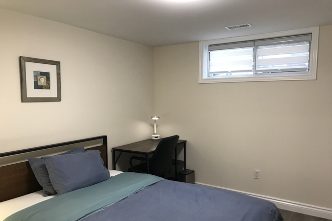Bedroom B: $1310 Private room with Queen sized Bed (Shared bathroom) - Private rooms in Downpatrick Crescent, Etobicoke! Furnished+Utils!
