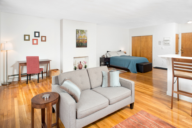 Living - Back Bay Furnished Studio w/ Skyline Views