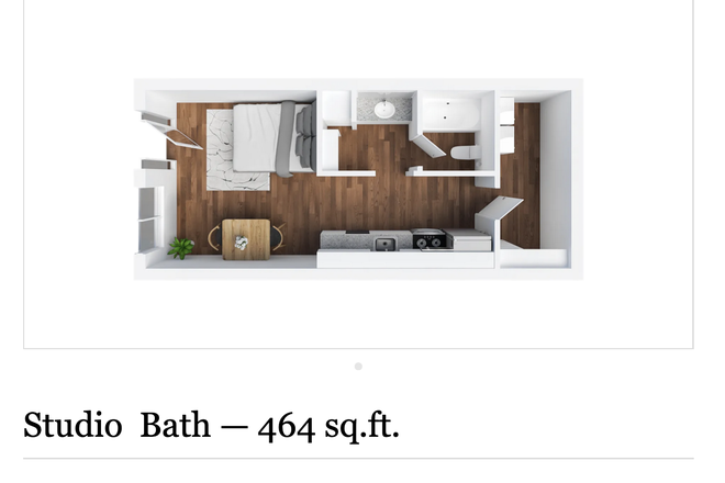 Layout of studio - Studio lease takeover in May