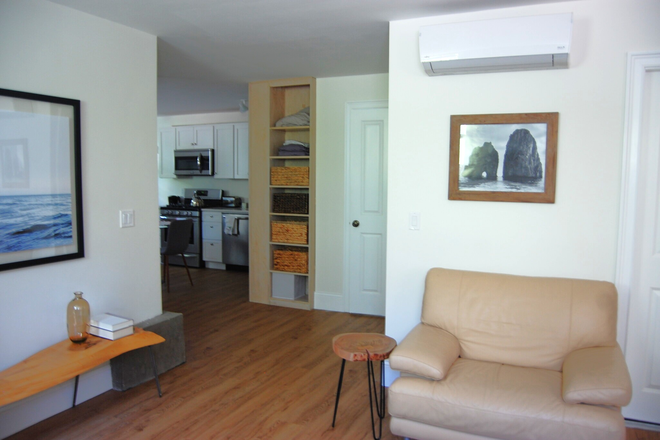 Hallway for kitchen, living room and bathroom - Large Furnished ~950sf Private Entry Cambridge Near Kendall/Central Apartments