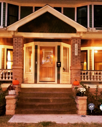 Front porch decorated for fall! - Remodeled 1910 historic home by CWRU, Cleveland Clinic, & University Circle!