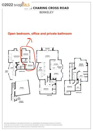 Floorplan - Unfurnished room & office with private bathroom in Claremont hills