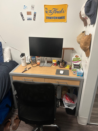 Bedroom Desk - Slate at 901 Apartments