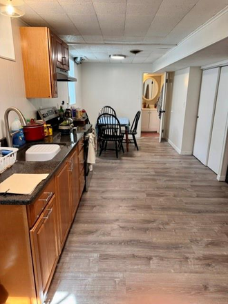 kitchen area - Basement studio apt all utilities included located in the Darlington neighborhood Pawtuck