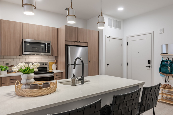 Kitchen outside bedroom - Verve West Lafayette Apartments