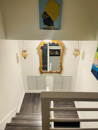 Hallway looking down - Brickell Station Lofts Condo Shared Space