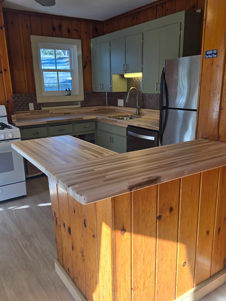 kitchen with island & maple top - Sunny, Spacious First Floor of Florence Home