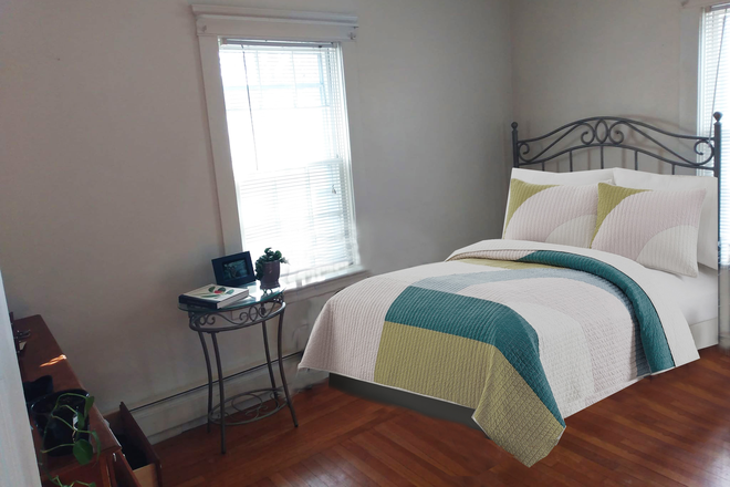 bedroom - Large 2 bedroom apartment, 1st floor, East Side. Big windows. Working fireplace, hardwoods & more