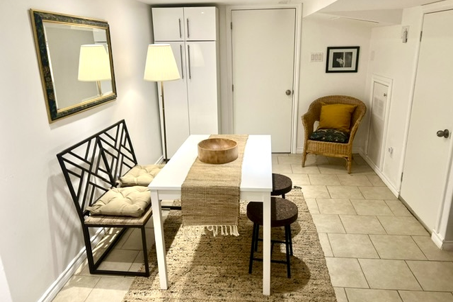 Dining Room/Kitchenette - Cozy Furnished 1-Bedroom Basement Apartment in Seaton Village