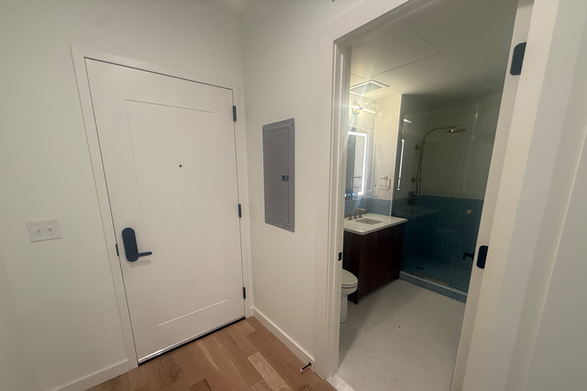 Bathroom by the entrance - Brand new one bedroom unit Apartments