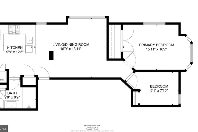 Floorplan - 2BR apt-Park Place-Princeton