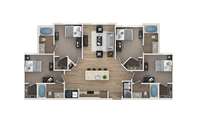 Apartment Layout - Elara at Sawmill
