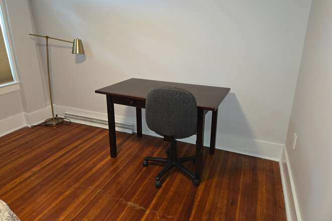 Desk - Furnished one bedroom available in 2 bedroom near Kendall SQ, MIT, MGH, Red+Green Line, W/D Apartments