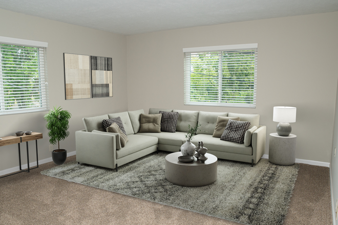 Living room - Hanscom Court Apartments