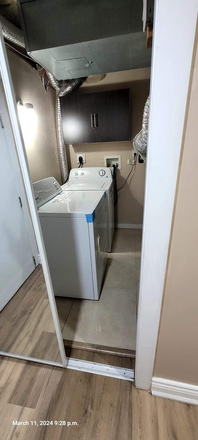 laundry room - Basement with three bedrooms, furnished, kitchen, all utilities included [*Females Only*] House