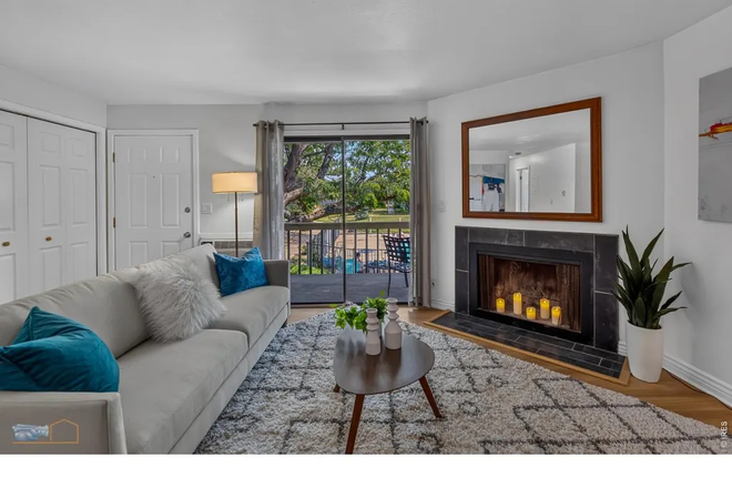 Living Room with sliding door to deck - Available Month to Month - Quite, Convenient, Comfortable & Affordable 2nd floor unit with Deck Condo