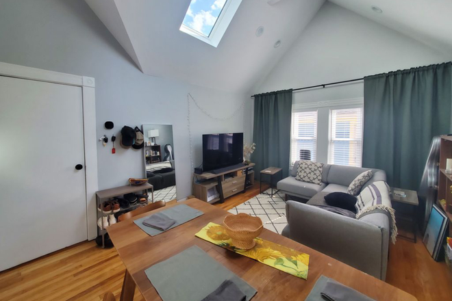 Living and Dining Room - No Broker Fee - Sunny 2 Bed - walking distance Medford/Tufts T Stop Apartments