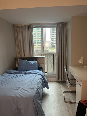 bedroom - 1 Furnished Bedroom in 2-Bed, 2-Bath Flat connected to Bloor-Yonge station