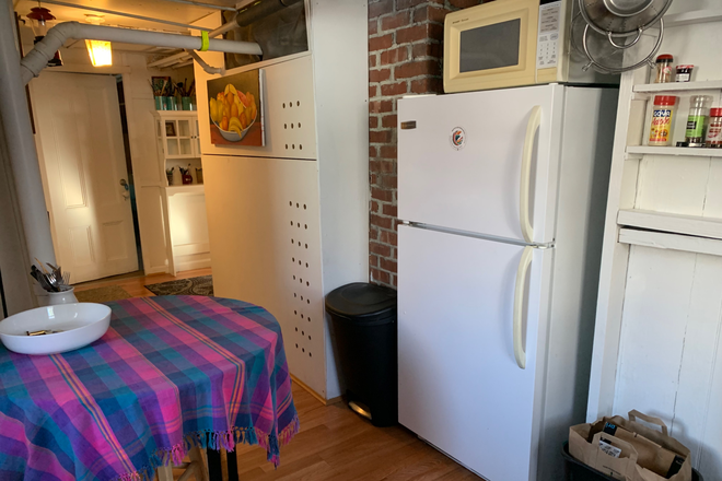 Fridge/microwave - Furnished cozy, clean bedroom with private bathroom close to Tufts/Harvard Apartments