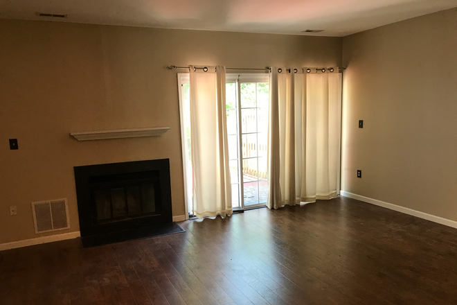 Living room with fireplace - 2BR thome-Hemlock Ct-Monmouth Junction
