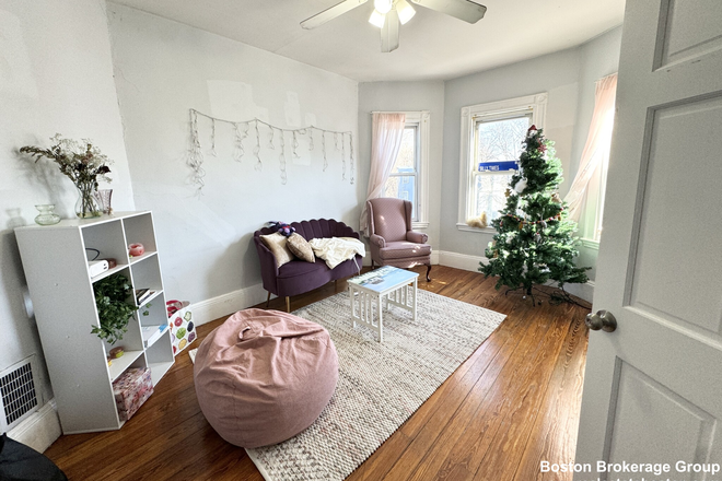 living room - Savin Hill | Walk to Red Line | Stainless Steel | Granite | Hardwood Apartments
