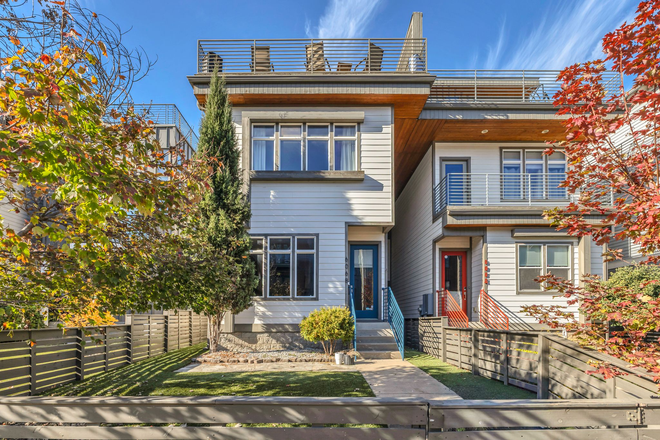 Front of home with yard and roof deck - Beautiful Germantown home, A+ location, 4-BD 3.5 BA