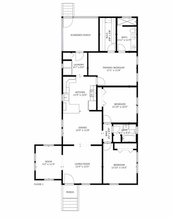 Floor plan of House - Entire Residence in Wagener Terrace House