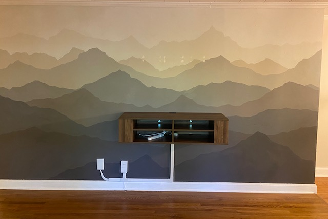 living room, best spot for tv - Charming 3-BR 2-BA in quiet, professional neighborhood walking distance to campus House