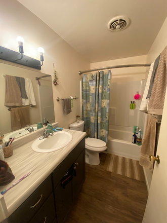 Upstairs bathroom - N Bonito St Townhouse Room Spring 2026 Sublease
