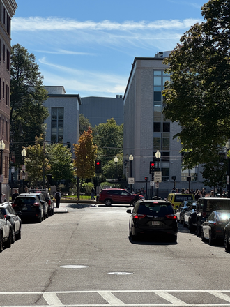 View of Northeastern entrance from apartment - Apartment close to NEU campus