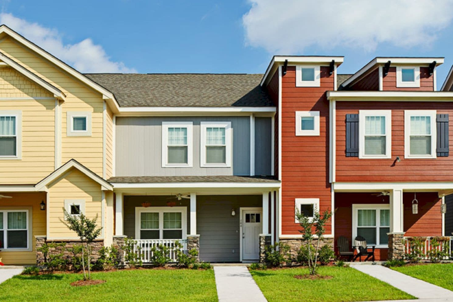 street view, but not the exact one up for lease. Just an example of the townhouse strip - Cottages on Port Republic Townhome