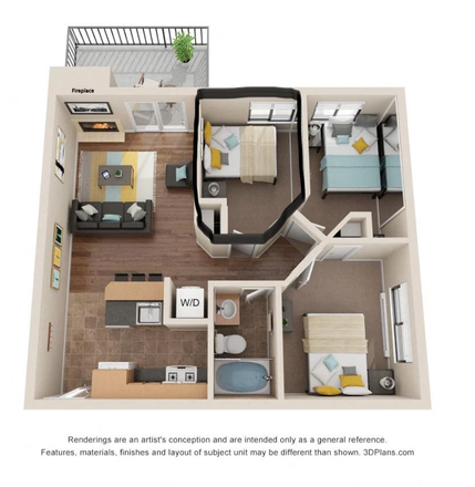 Floorplan - Buffalo Canyon Apartments