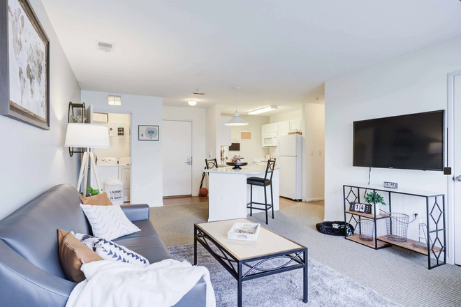 Living room - Campus Village Apartments