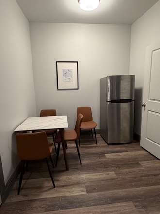 Dining area - Fully Furnished Studio Available One Block from Peabody Shuttle Stop Apartments