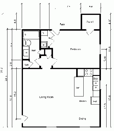 Floor Plan - Paladin West (1 bedroom) Apartments