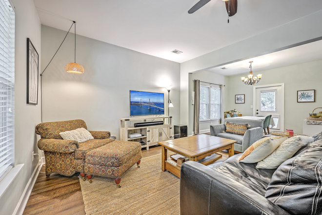 living room - Updated Johns Island Retreat | 3BR Home with Screened Porch & Upgraded Interiors